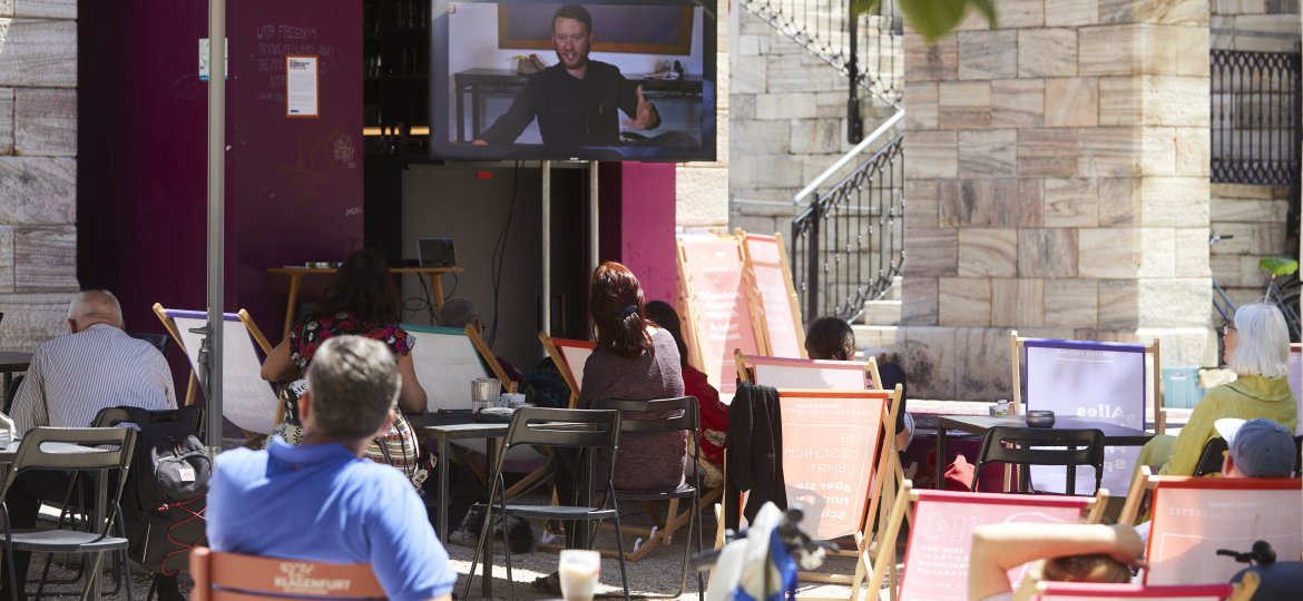 Austria / Kärnten / Klagenfurt / Lendhauer / Tage der deutschsprachigen Literatur - Ingeborg Bachmannpreis 2020, Public Viewing