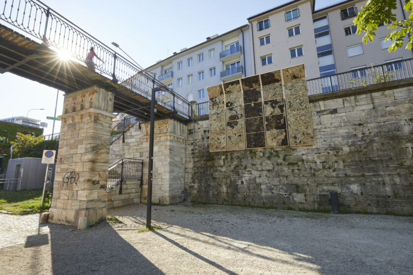 Lärmschutz. Temporäre Installation von Folke Köbberling